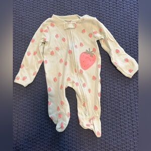 Carter’s Strawberry Print Sleep and Play, NWOT